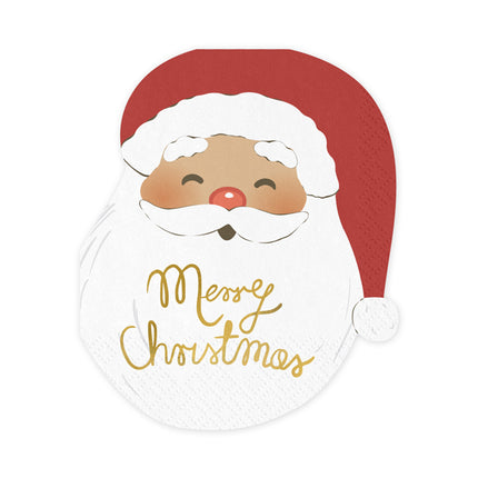 Servilletas de Navidad Santa 16cm 12pcs