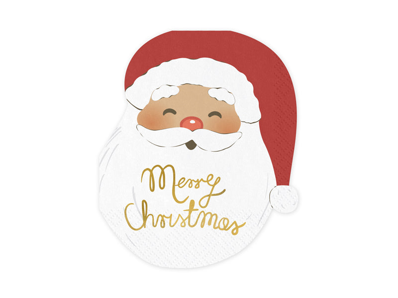 Servilletas de Navidad Santa 16cm 12pcs