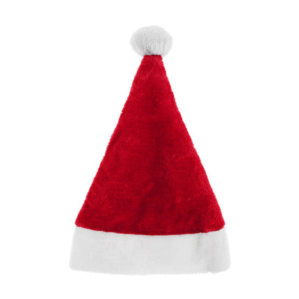 Gorro de Papá Noel Rojo Blanco 40cm