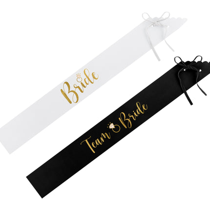 Set Accesorios Boda Negro Blanco