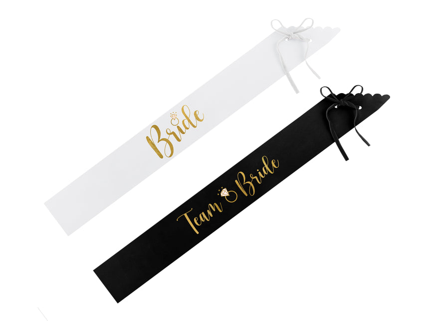 Set Accesorios Boda Negro Blanco