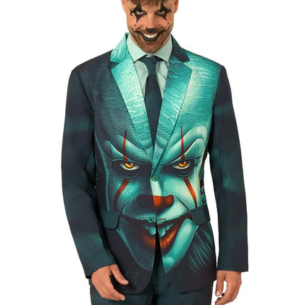 Disfraz de Pennywise para hombre, 3 piezas