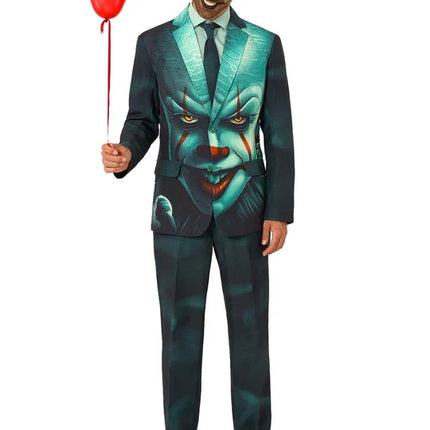 Disfraz de Pennywise para hombre, 3 piezas