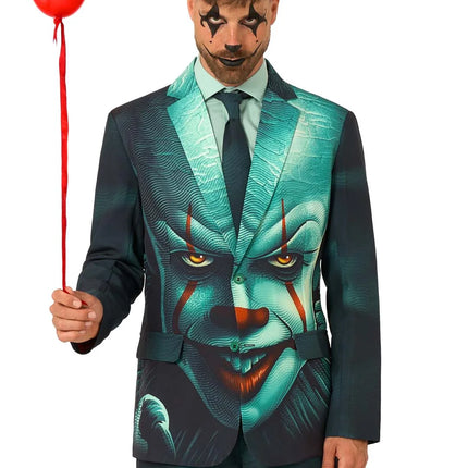 Disfraz de Pennywise para hombre, 3 piezas