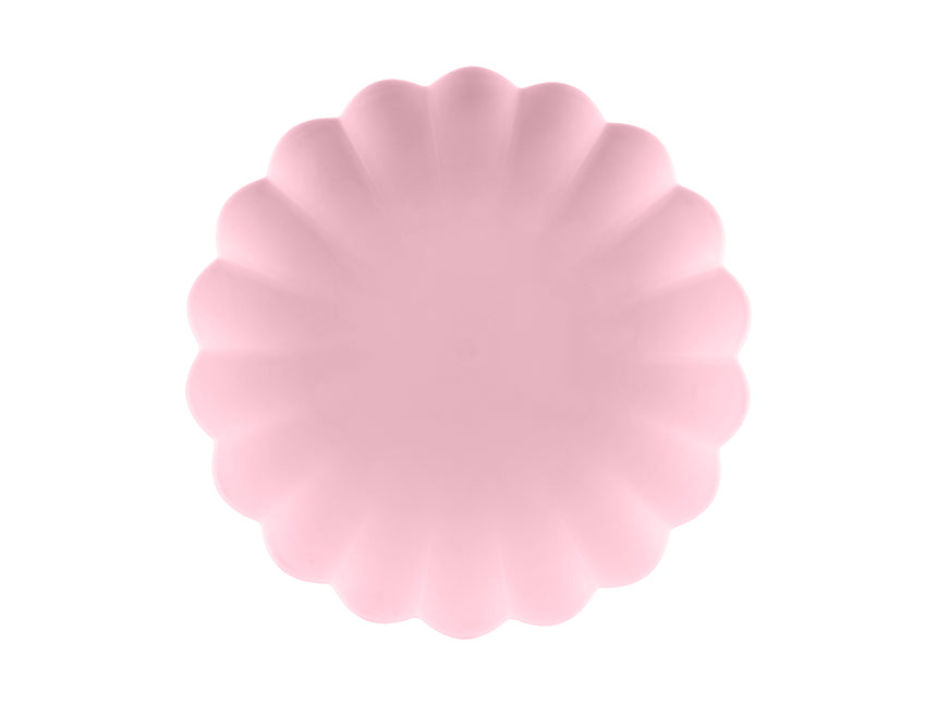 Platos rosas 22cm 4ud