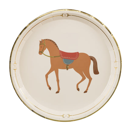 Platos Caballo 23cm 6ud