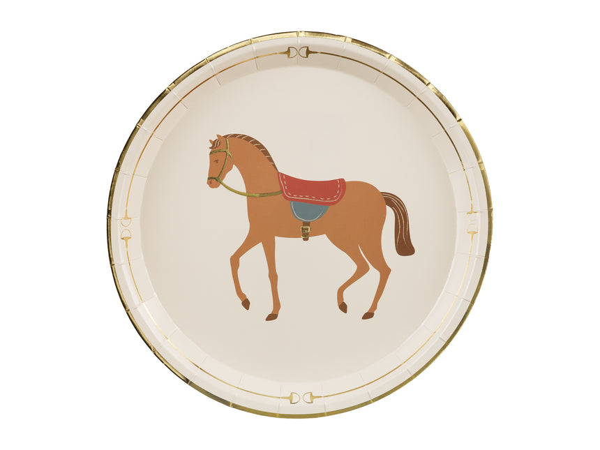 Platos Caballo 23cm 6ud