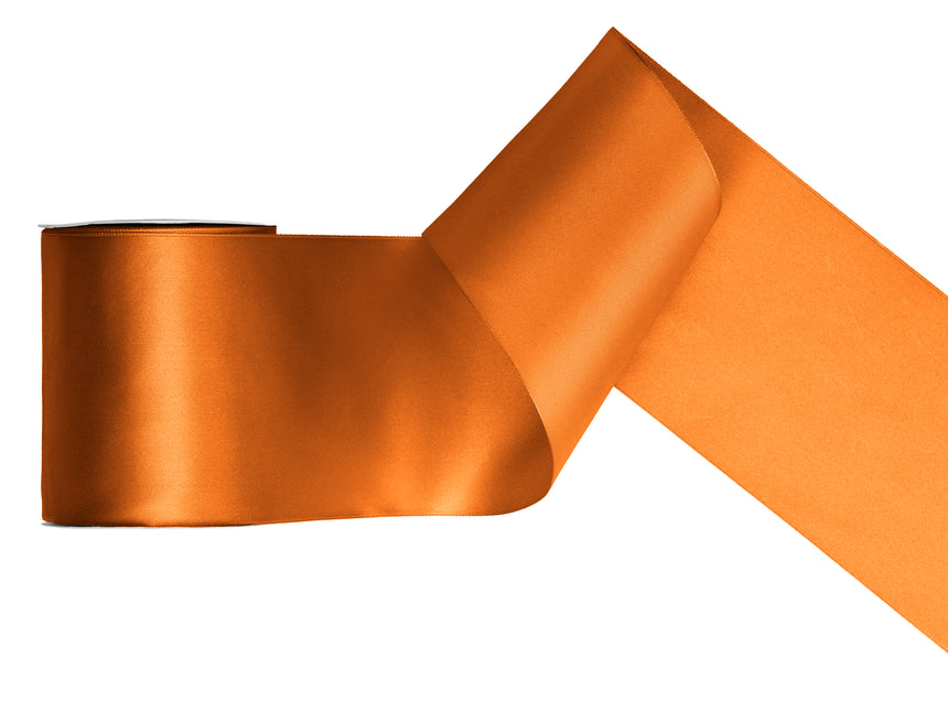 Cinta naranja satinada 25 m