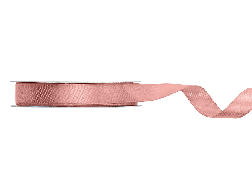 Cinta Rosa 12Mm Satinada Espolvoreada 25m