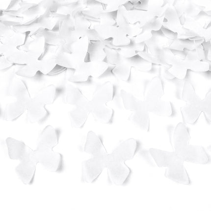 Cañón Confetti Mariposa Blanco 28cm