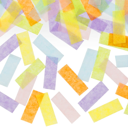Cañón de confeti de colores pastel 20 cm
