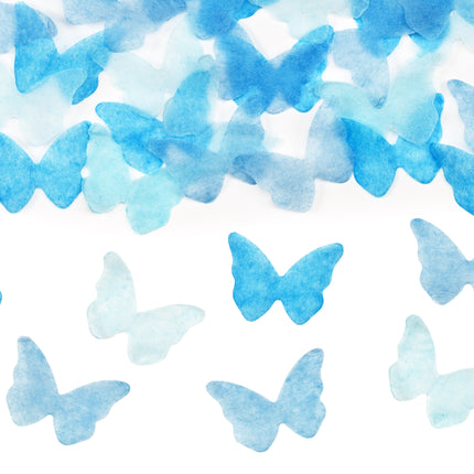 Cañón Confetti Mariposa Azul 20cm