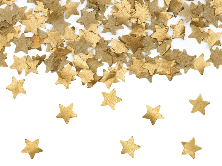 Cañón Confeti Estrella Oro 20cm