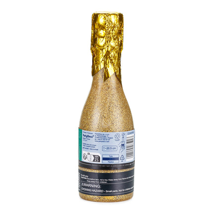 Cañón de confeti dorado Champán 20,5 cm