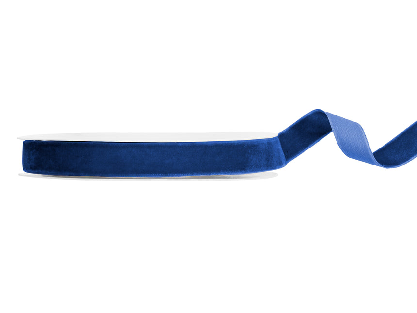 Cinta azul de terciopelo 10 m