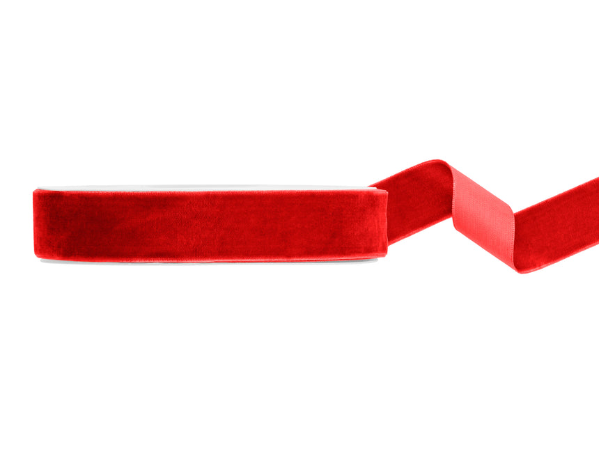 Cinta roja de terciopelo 10 m