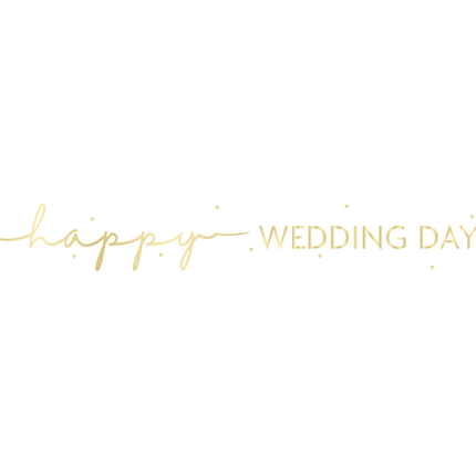 Banderola Feliz Día de la Boda 2,74 m