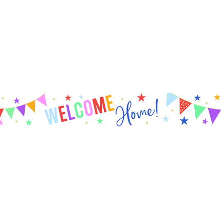 Pancarta de bienvenida a casa 2,74 m