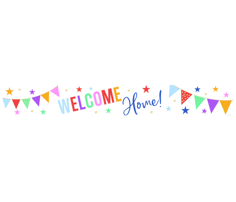 Pancarta de bienvenida a casa 2,74 m