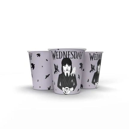 Vajilla Wednesday, vasos de 250 ml, 8 unidades