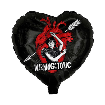 Globo de helio con forma de corazón, sin gas, 45 cm, miércoles
