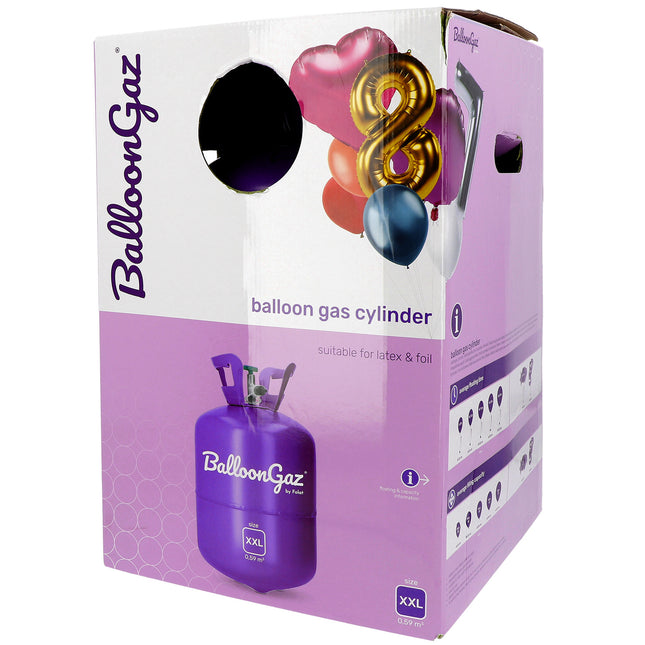 Depósito de helio para 80 globos