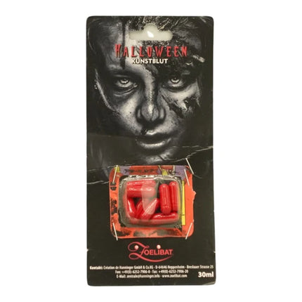 Cápsulas de sangre falsa roja, 4 unidades