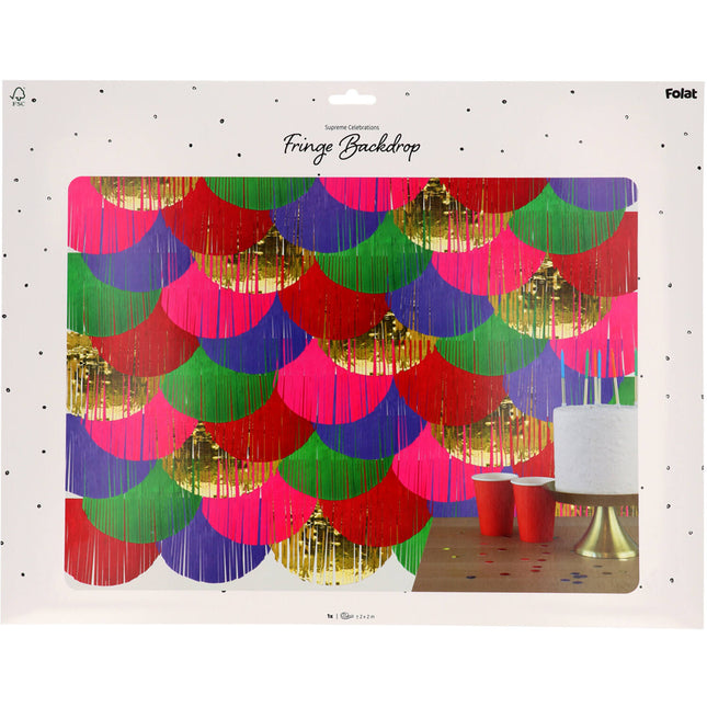 Decoración mural de colores 2m