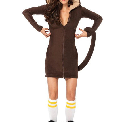 Aap Jurk Bruin Dames Leg Avenue - Partywinkel - 714718497280