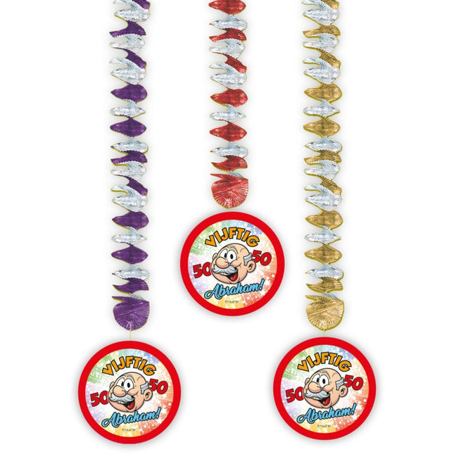 Abraham Hangdecoratie 3st van Folat koop je bij Partywinkel