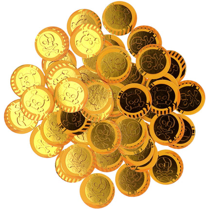 Monedas de confeti de oro 50uds.