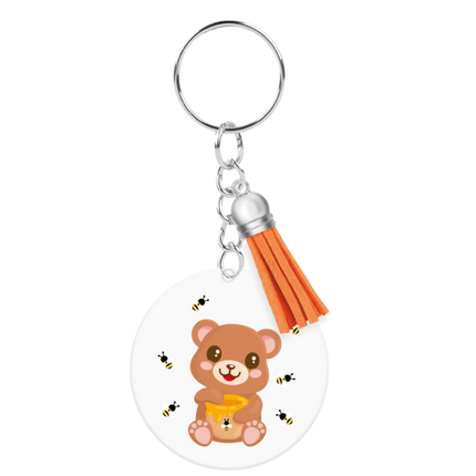 Llavero de acrílico con forma de oso