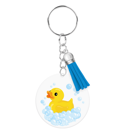 Llavero de acrílico con forma de patito