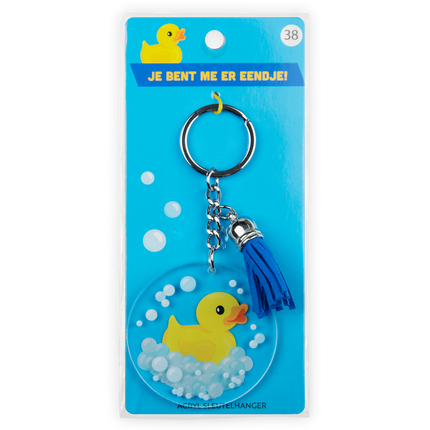 Llavero de acrílico con forma de patito