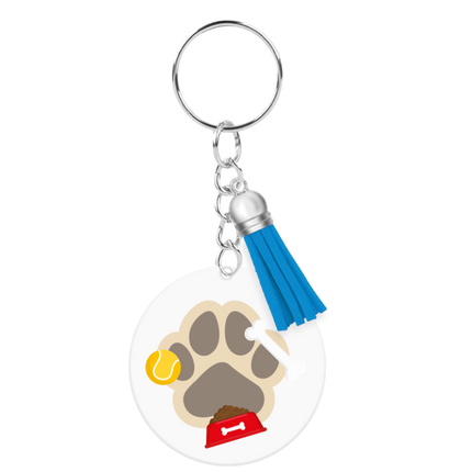 Llavero acrílico de perro