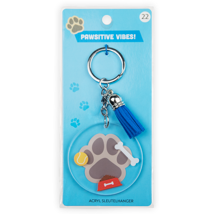 Llavero acrílico de perro