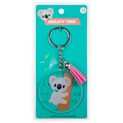 Llavero de acrílico con forma de koala