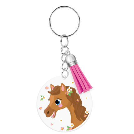 Llavero acrílico de caballo