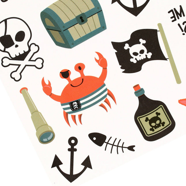 Tatuajes falsos de piratas 25 piezas
