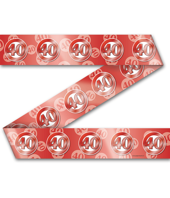 Afzetlint 40 Jaar Getrouwd 12m van Paper Dreams koop je bij Partywinkel