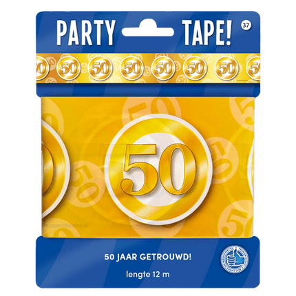 Afzetlint 50 Jaar Getrouwd 12m van Paper Dreams koop je bij Partywinkel