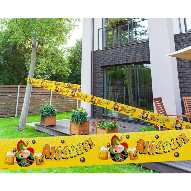 Afzetlint Alaaf Geel 15 meter van Folat koop je bij Partywinkel