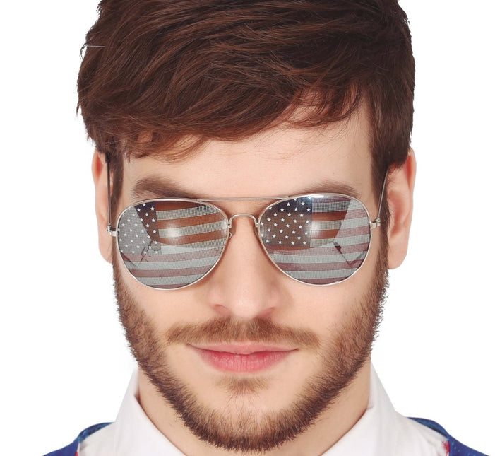 Amerikaanse Bril van Fiestas Guirca koop je bij Partywinkel