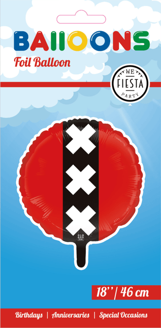 Amsterdam Helium Ballon Leeg 45cm van WeFiesta koop je bij Partywinkel