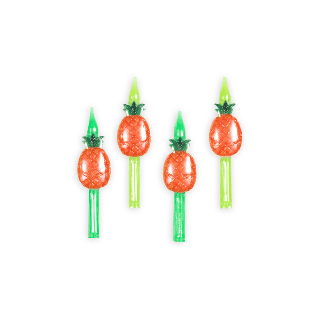 Ananas Kaarsjes 5,9cm 4st van WeFiesta koop je bij Partywinkel