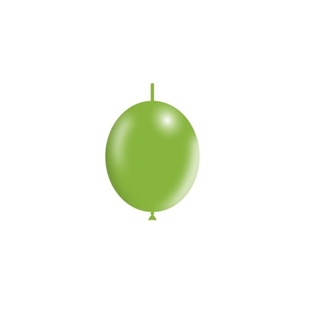 Appelgroene Knoopballonnen 15cm 100st van Balloonia koop je bij Partywinkel