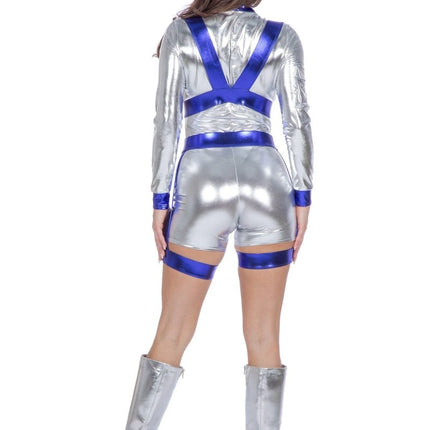 Astronaut Catsuit Zilver Dames van Wilbers & Wilbers koop je bij Partywinkel