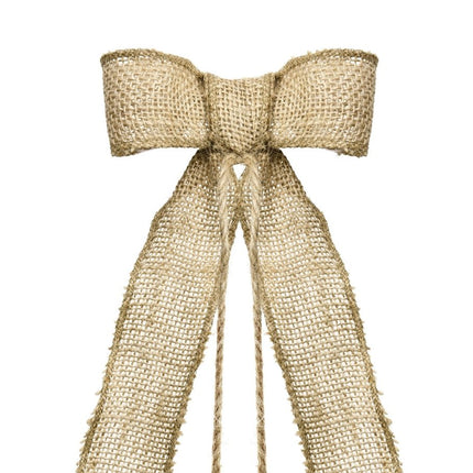 Auto Decoratie Set Bruiloft Jute Strikjes van Partydeco koop je bij Partywinkel