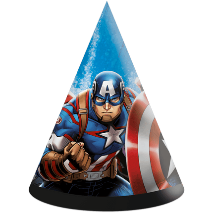 Avengers Feesthoedjes 6st van Procos koop je bij Partywinkel