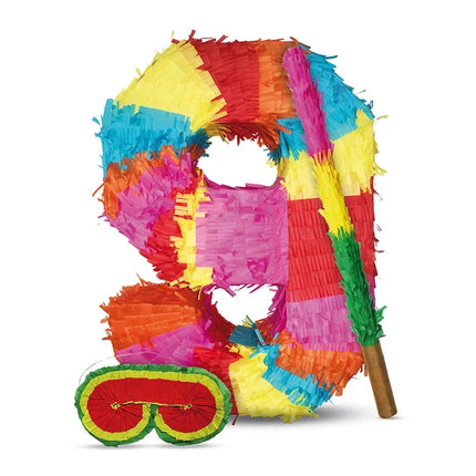Set de piñata con el número 9, 3 piezas, 45 cm